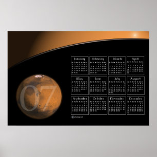 MARS 2007 CALENDAR POSTER