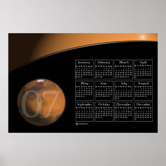 MARS 2007 CALENDAR POSTER (Voorkant)