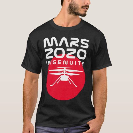 Mars 2020 Perseverance Ingenuity Helicopter Girls T-shirt (Voorkant)