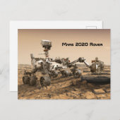 Mars 2020 Rover Briefkaart (Voorkant / Achterkant)