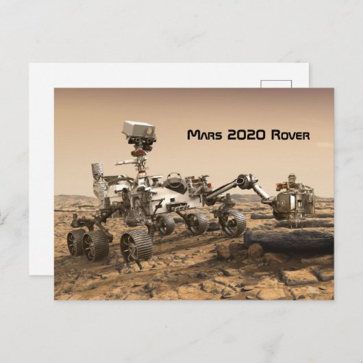Mars 2020 Rover Briefkaart (Voorkant / Achterkant)