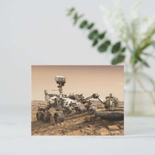 Mars 2020 Rover Briefkaart (Staand voorkant)