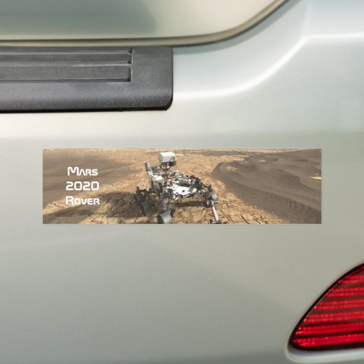Mars 2020 Rover Bumpersticker (Op auto)