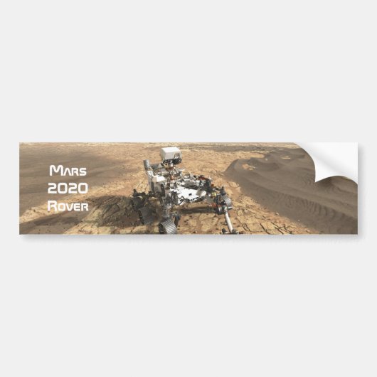 Mars 2020 Rover Bumpersticker (Voorkant)
