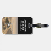 Mars 2020 Rover op het oppervlak van Mars. Bagagelabel (Achterkant horizontaal)