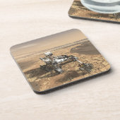 Mars 2020 Rover op het oppervlak van Mars. Bier Onderzetter (Linkerzijde)