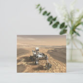 Mars 2020 Rover op het oppervlak van Mars. Briefkaart (Staand voorkant)