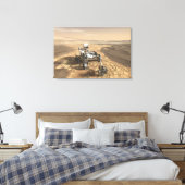 Mars 2020 Rover op het oppervlak van Mars. Canvas Afdruk (Insitu (Slaapkamer))