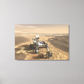 Mars 2020 Rover op het oppervlak van Mars. Canvas Afdruk (Voorkant)