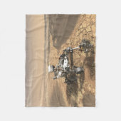 Mars 2020 Rover op het oppervlak van Mars. Fleece Deken (Voorkant)