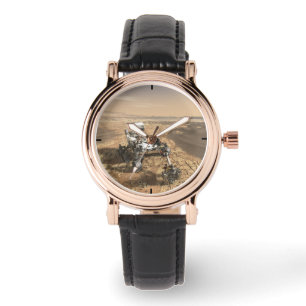 Mars 2020 Rover op het oppervlak van Mars. Horloge