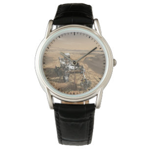 Mars 2020 Rover op het oppervlak van Mars. Horloge