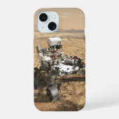 Mars 2020 Rover op het oppervlak van Mars. iPhone 15 Case (Achterkant)