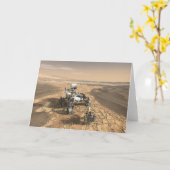 Mars 2020 Rover op het oppervlak van Mars. Kaart (Gele Bloem)