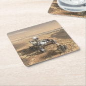 Mars 2020 Rover op het oppervlak van Mars. Kartonnen Onderzetters (Schuin)