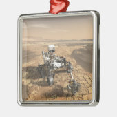 Mars 2020 Rover op het oppervlak van Mars. Metalen Ornament (Links)