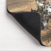 Mars 2020 Rover op het oppervlak van Mars. Muismat (Hoek)
