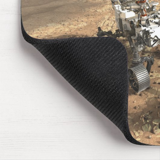 Mars 2020 Rover op het oppervlak van Mars. Muismat (Hoek)