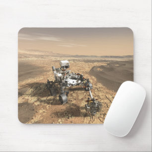 Mars 2020 Rover op het oppervlak van Mars. Muismat