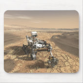 Mars 2020 Rover op het oppervlak van Mars. Muismat (Voorkant)