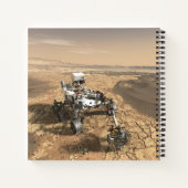 Mars 2020 Rover op het oppervlak van Mars. Notitieboek (Achterkant)