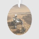 Mars 2020 Rover op het oppervlak van Mars. Ornament (voorkant)