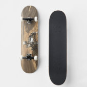 Mars 2020 Rover op het oppervlak van Mars. Persoonlijk Skateboard (Voorkant)