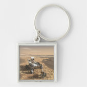 Mars 2020 Rover op het oppervlak van Mars. Sleutelhanger (Voorkant)
