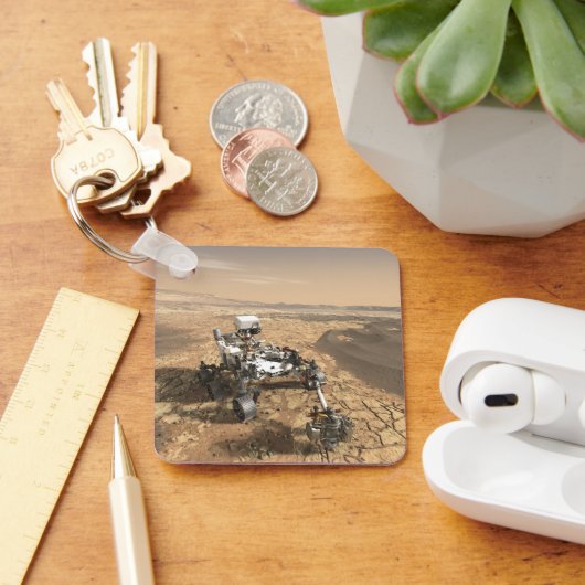 Mars 2020 Rover op het oppervlak van Mars. Sleutelhanger (Bureau)