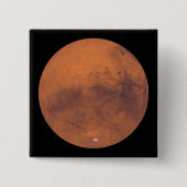 Mars 3 vierkante button 5,1 cm (Voorkant)