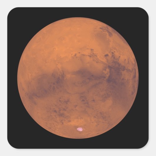 Mars 3 vierkante sticker (Voorkant)