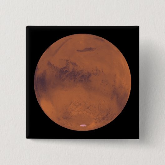Mars 4 vierkante button 5,1 cm (Voorkant)