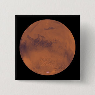Mars 4 vierkante button 5,1 cm