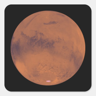 Mars 4 vierkante sticker