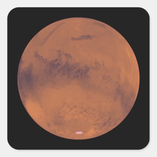 Mars 4 vierkante sticker (Voorkant)