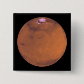 Mars 5 vierkante button 5,1 cm (Voorkant)