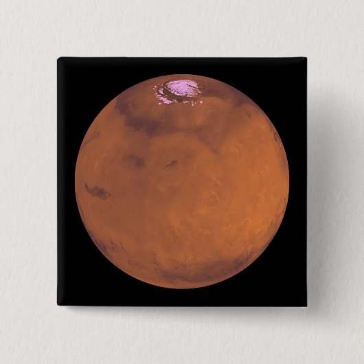 Mars 5 vierkante button 5,1 cm (Voorkant)