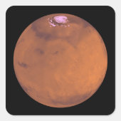 Mars 5 vierkante sticker (Voorkant)