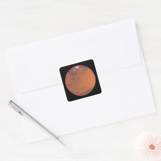 Mars 5 vierkante sticker (Envelop)