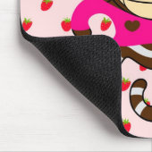 Mars-aap aardbeien Mousepad - LULU Muismat (Hoek)