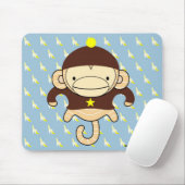 Mars-aap Bananas Mousepad - FRANKIE Muismat (Met muis)