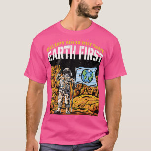 Mars Aarde Comic Astronaut Astral Cosmic Design fo T-shirt