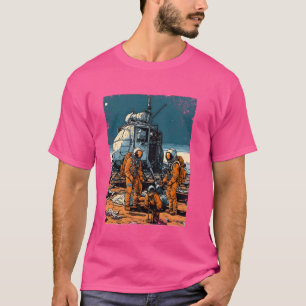 Mars Accident Grappige Astronaut Ruimtevaart Kosmi T-shirt