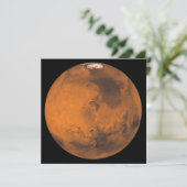 Mars Afbeelding door NASA Kaart (Staand voorkant)