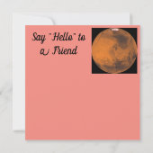 Mars Afbeelding door NASA Kaart (Achterkant)