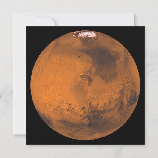 Mars Afbeelding door NASA Kaart (Voorkant)