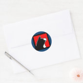 MARS Akita Blauwe Sticker (Envelop)
