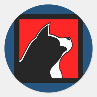MARS Akita Blauwe Sticker