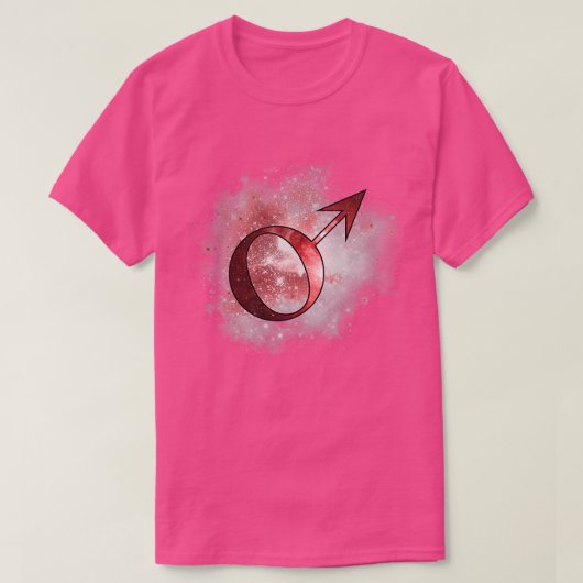 Mars Alchemy Symbol T-shirt (Design voorkant)