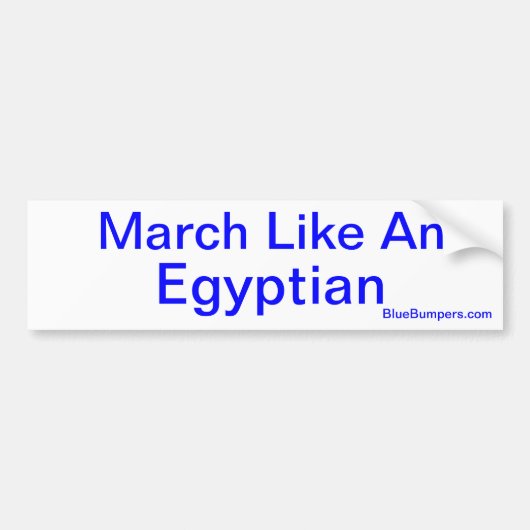 mars als een Egyptenaar Bumpersticker (Voorkant)